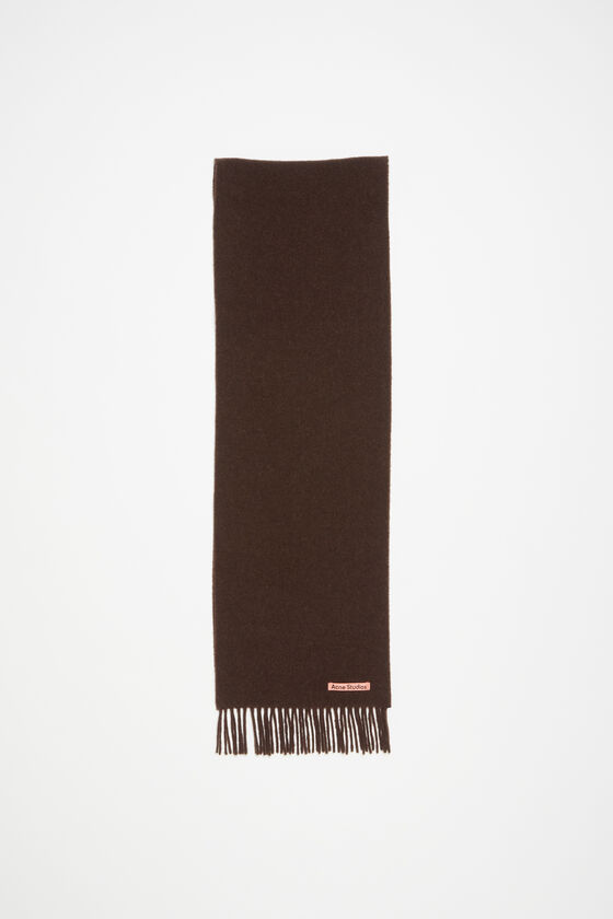 (image for) Unique Flavor Fringe wool scarf - skinny